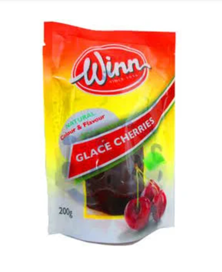 Winn Red Glace Cherries 200g