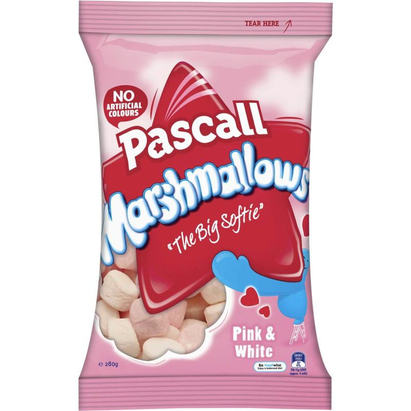 Pascall Vanilla & Raspberry Marshmallows 280g