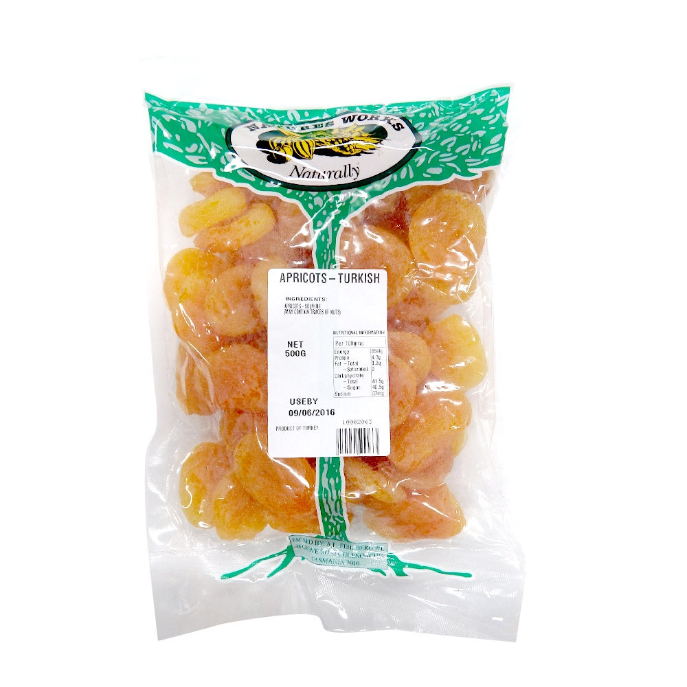 Natures Works Apricots Turkish 500g