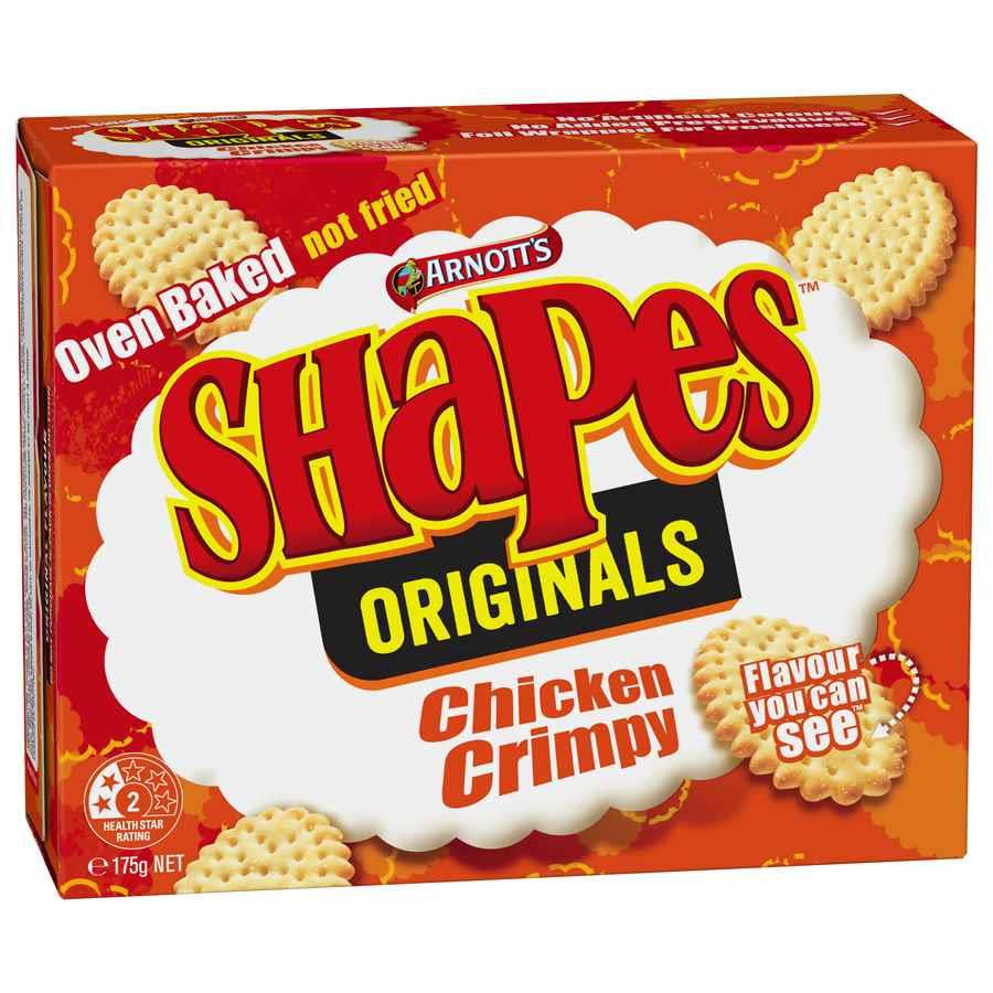 Arnotts Chicken Crimpy Shapes 175g