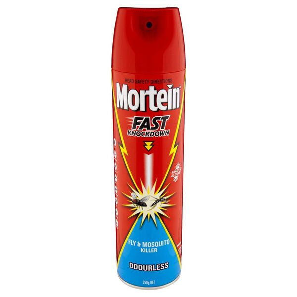 Mortein Fast Knockdown Odourless Fly & Mosquito Killer 350g