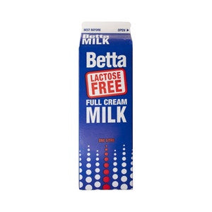 Betta Lactose Free Full Cream Milk 1l