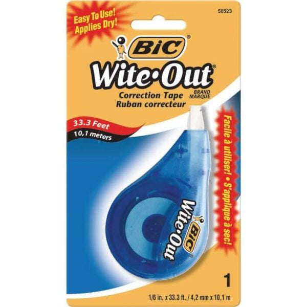 Bic Wite Out Correction Tape 4.2mmx10.1m