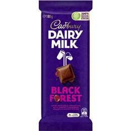 Cadbury Dairy Milk Black Forest Chocolate Block 180g