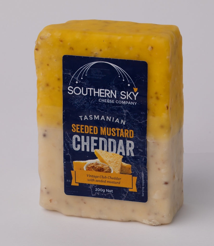 Southern Sky Seeded Mustard Cheddar 200g