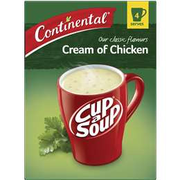 Continental Classic Cream of Chicken Cup a Soup 75g 4pk