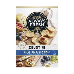 Always Fresh Olive Oil & Sea Salt Crustini 120g