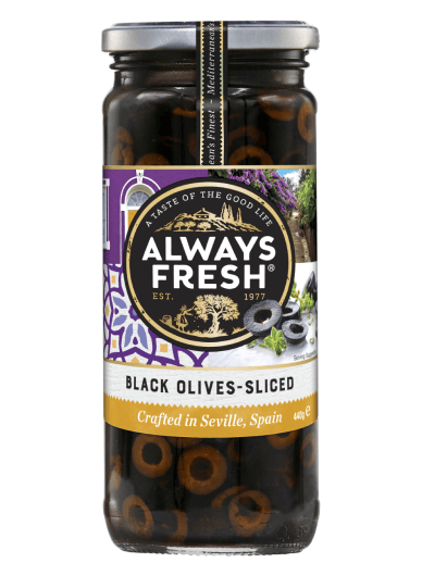 Always Fresh Sliced Black Olives 235g