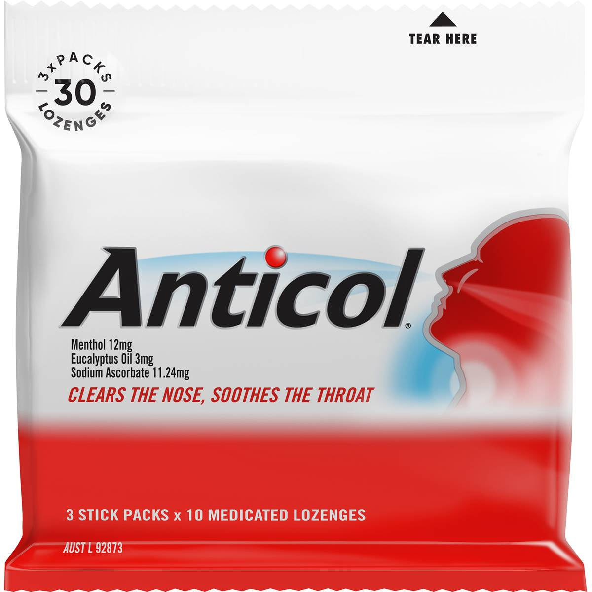 Allens Anticol Throat Lozenge 3pk