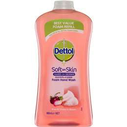 Dettol Rose & Cherry Foam Hand Wash Refill 900ml