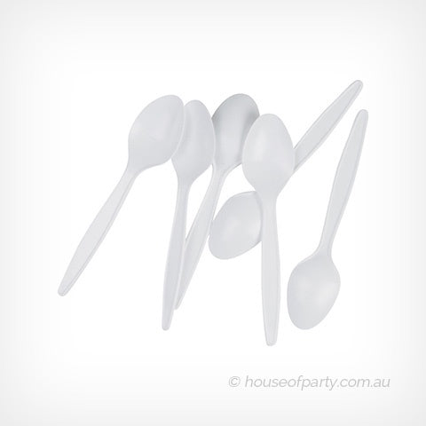 Plastic Spoon White 100pk