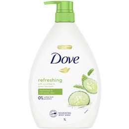 Dove Cucumber Green Tea Refreshing Body Wash 1l