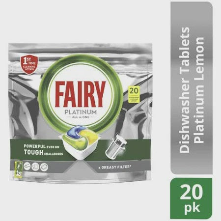 Fairy Platinum All in One Dishwasher Tablets 20pk