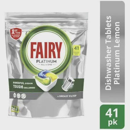 Fairy Platinum All in One Dishwasher Tablets 41pk