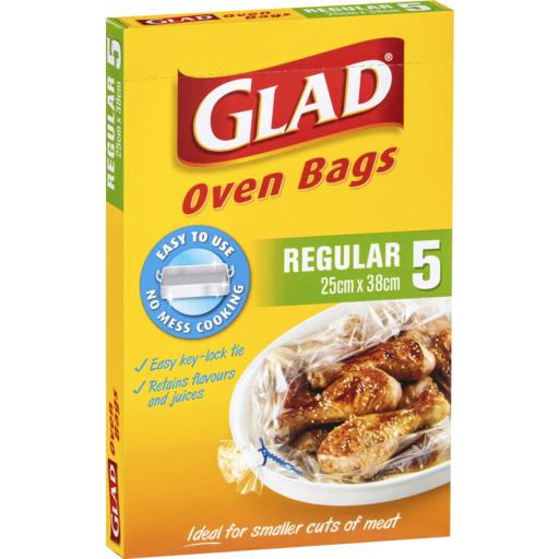 Glad Regular Oven Bags 5pk