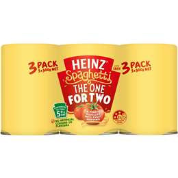 Heinz Tomato & Cheese Spaghetti 300g 3pk