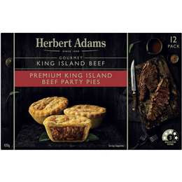 Herbert Adams King Island Beef Party Pies 12pk