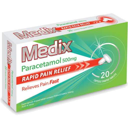 Medix Rapid Paracetamol Capsules 20pk