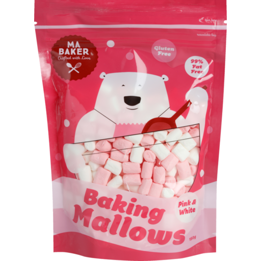 Ma Baker Pink & White Baking Mallows 150g