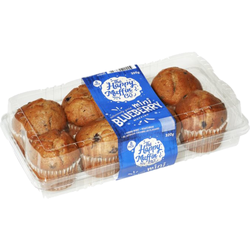 Happy Muffin Mini Blueberry Cup Cake 8pk