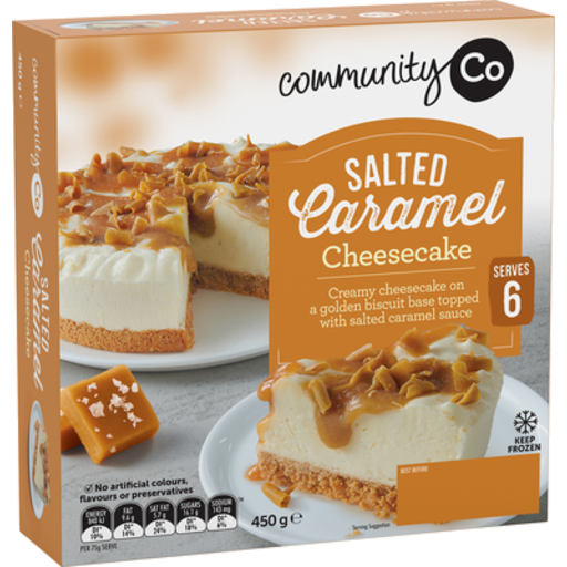 Community Co Salted Caramel Cheesecake 450g