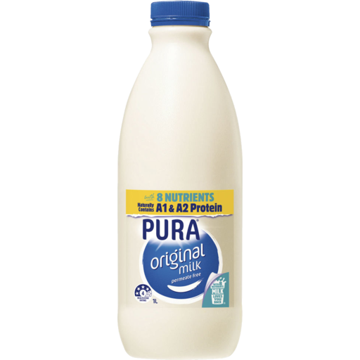 Pura Bottled Full Cream Milk 1l