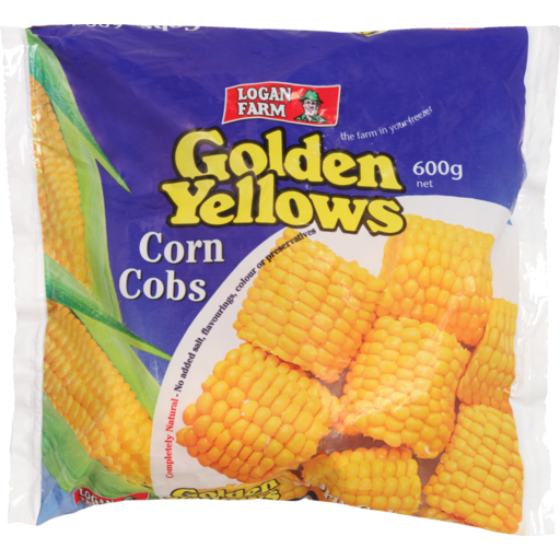 Logan Farm Golden Yellows Corn Cobs 600g