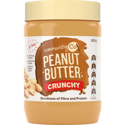 Community Co Crunchy Peanut Butter 500g