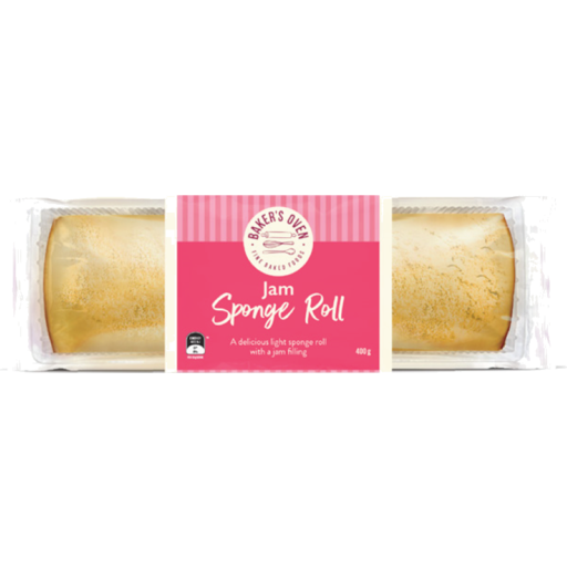 Bakers Oven Jam Sponge Roll 400g