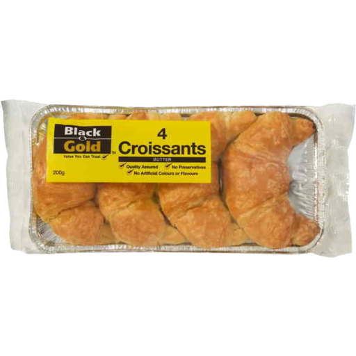 Black & Gold Croissants 200g 4pk