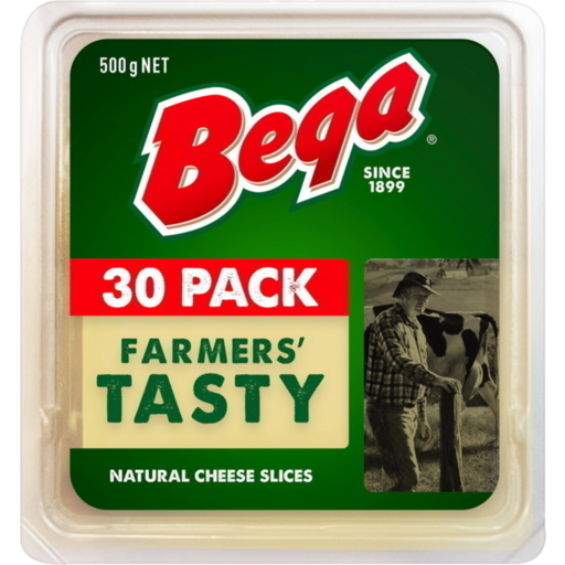 Bega Tasty Cheese Slices 500g 30pk