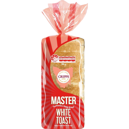 Cripps Master White Toast Loaf 700g