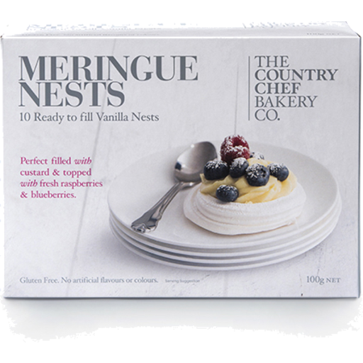 Country Chef Meringue Nests 100g 10pk