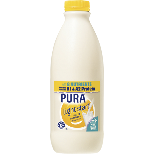 Pura Bottled Light Start Milk 1l