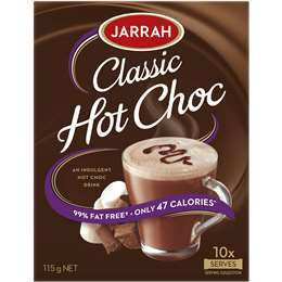 Jarrah Classic Hot Chocolate Sachet 10pk 115g