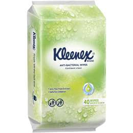 Kleenex Anti-Bacterial Wipes 40pk