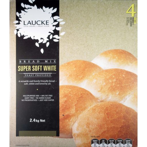 Laucke Super Soft White Bread Mix 2.4kg