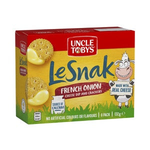 Uncle Tobys LeSnak French Onion 6pk