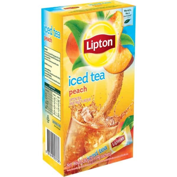 Lipton Peach Iced Tea Sachets 20pk 280g