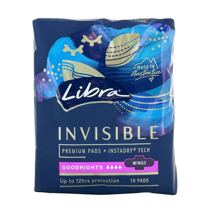 Libra Invisables Extra Long Wings Pads 10pk