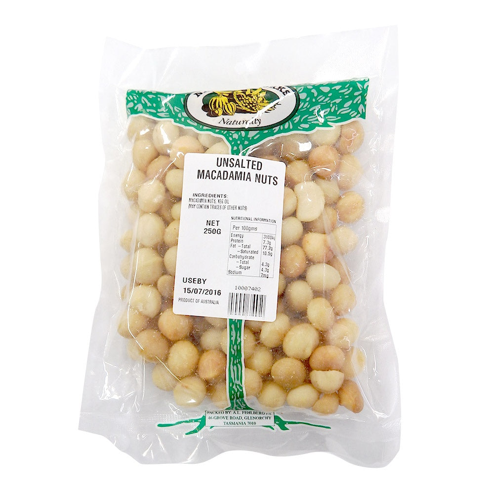 Natures Works Unsalted Macadamia Nuts 250g