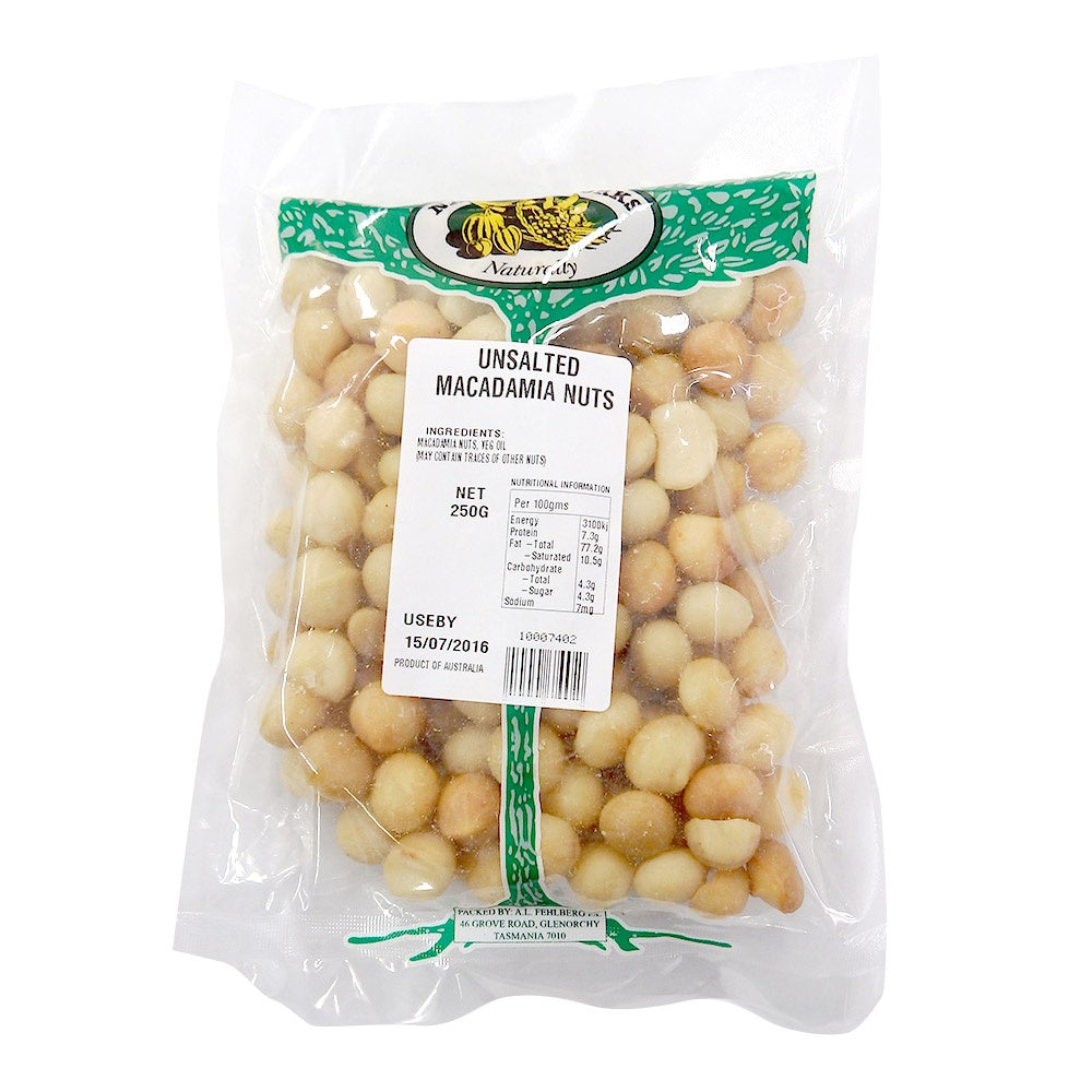 Natures Works Unsalted Macadamia Nuts 250g