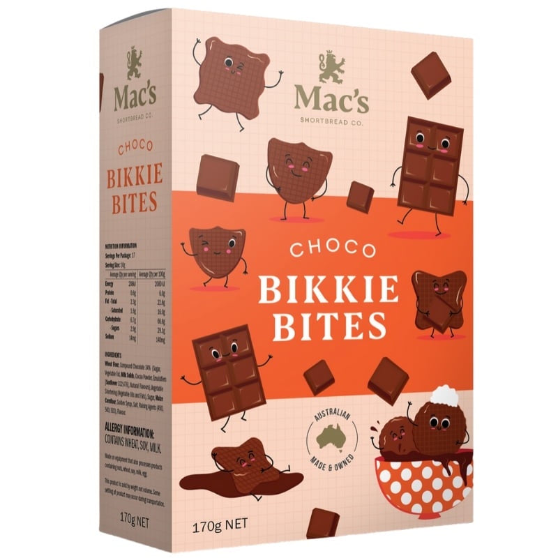 Macs Choco Bikkie Bites 170g
