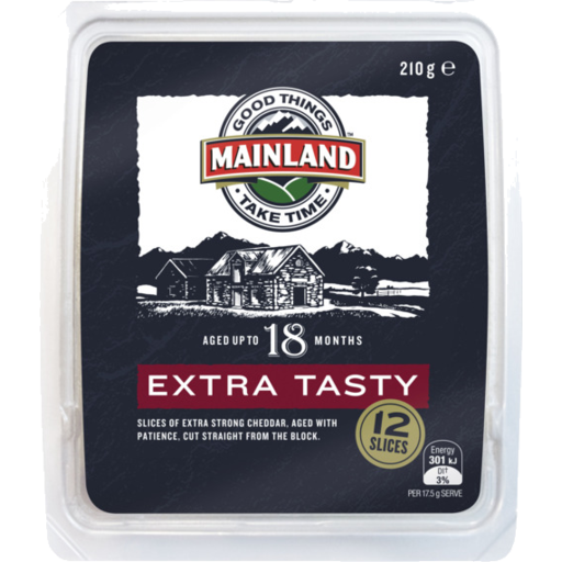 Mainland Extra Tasty Cheese Slices 12pk