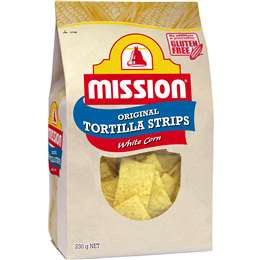 Mission White Corn Tortilla Strips 230g