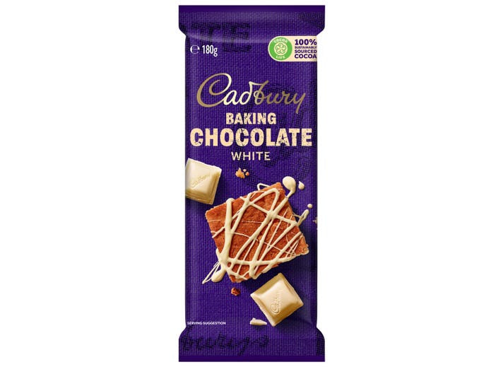 Cadbury White Baking Chocolate 180g