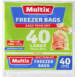 Multix Large Tear Off Freezer Bags 40pk