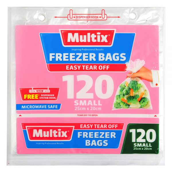 Multix Small Tear Off Freezer Bags 120pk