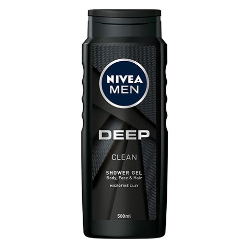 Nivea Deep Clean Mens Shower Gel 500ml