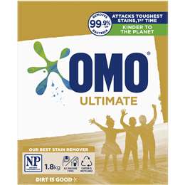 Omo Ultimate Front & Top Loader Powder 1.8kg